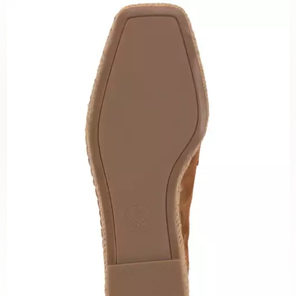 Vince Camuto Women's Suede Tailored Golden Walnut Loafer Espadrille Shoes Size 6 - Picture 10 of 10